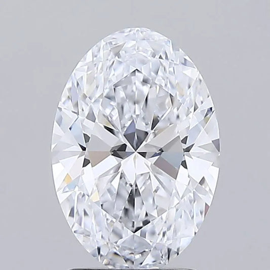 2.00ct Oval Lab Grown Diamond (Colour E, Clarity IF, Cut EX, IGI Certified)