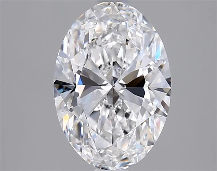 2.00ct Oval Lab Grown Diamond (Colour E, Clarity VVS1, IGI Certified)