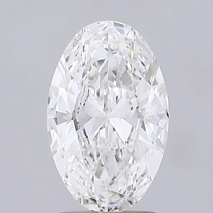 2.00ct Oval Lab Grown Diamond (Colour E, Clarity VVS2, IGI Certified)