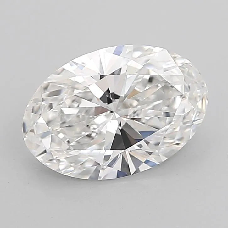 2.00ct Oval Lab Grown Diamond (Colour E, Clarity VVS2, IGI Certified)