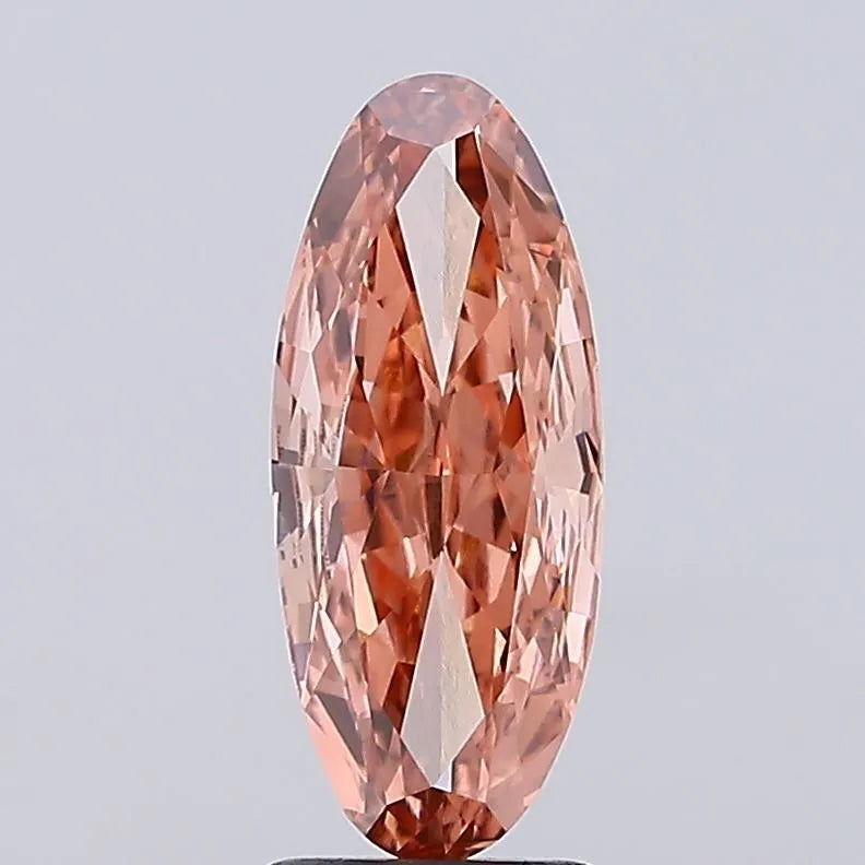 2.00ct Oval Lab Grown Diamond (Colour Fancy Brown, Clarity VVS2, IGI Certified)