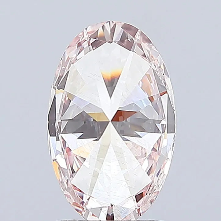 2.00ct Oval Lab Grown Diamond (Colour Fancy Intense Pink, Clarity SI1, IGI Certified)