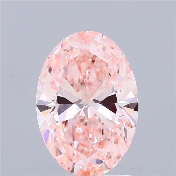 2.00ct Oval Lab Grown Diamond (Colour Fancy Intense Pink, Clarity VS1, IGI Certified)