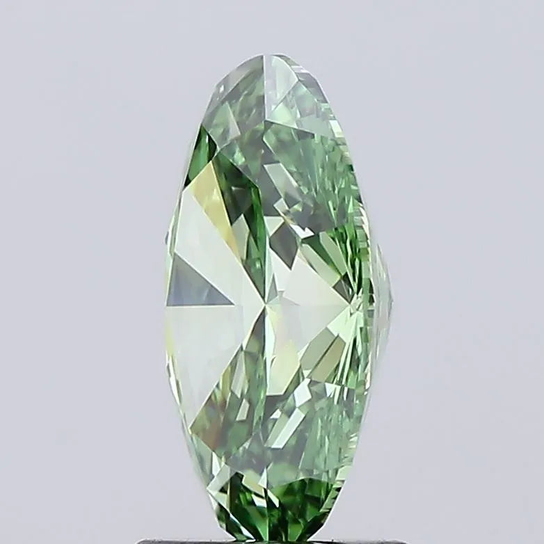 2.00ct Oval Lab Grown Diamond (Colour Fancy Vivid Green, Clarity VVS1, IGI Certified)