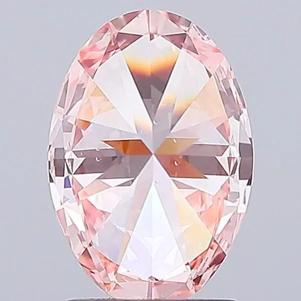 2.00ct Oval Lab Grown Diamond (Colour Fancy Vivid Pink, Clarity VS1, IGI Certified)