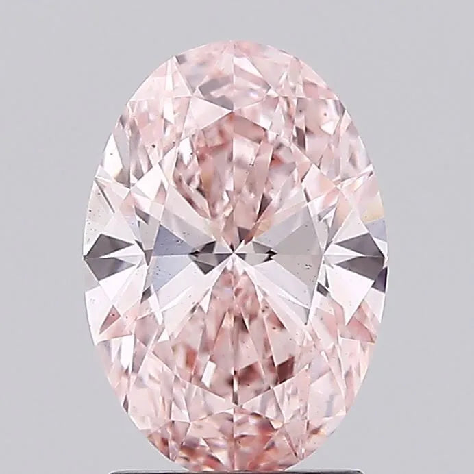 2.00ct Oval Lab Grown Diamond (Colour Fancy Vivid Pink, Clarity VS2, IGI Certified)