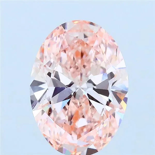 2.00ct Oval Lab Grown Diamond (Colour Fancy Vivid Pink, Clarity VVS2, IGI Certified)