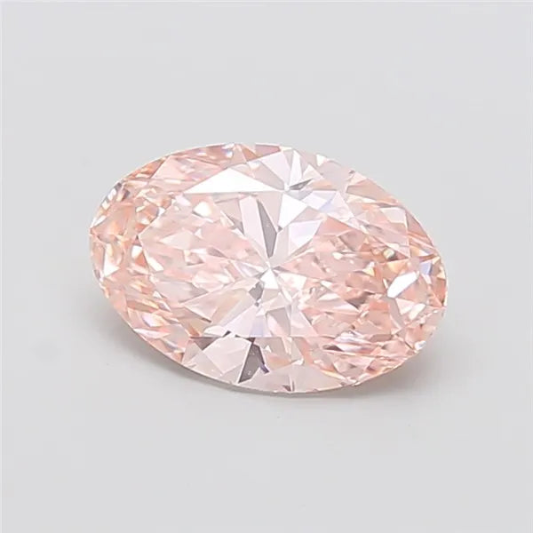 2.00ct Oval Lab Grown Diamond (Colour Very Light Brown, Clarity VVS2, IGI Certified)