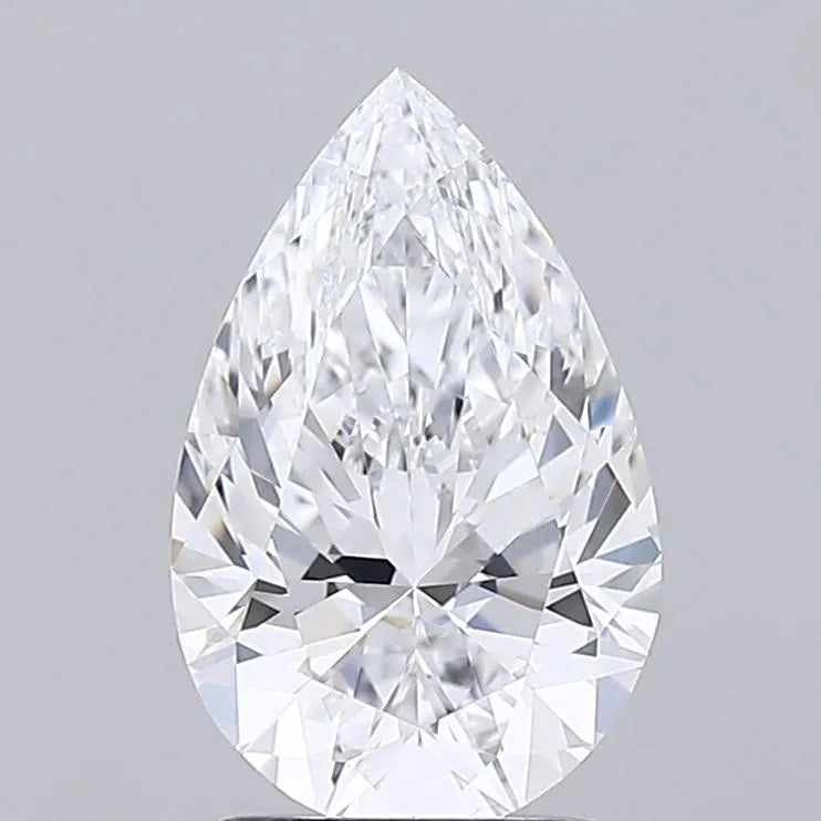 2.00ct Pear Lab Grown Diamond (Colour D, Clarity VVS1, IGI Certified)