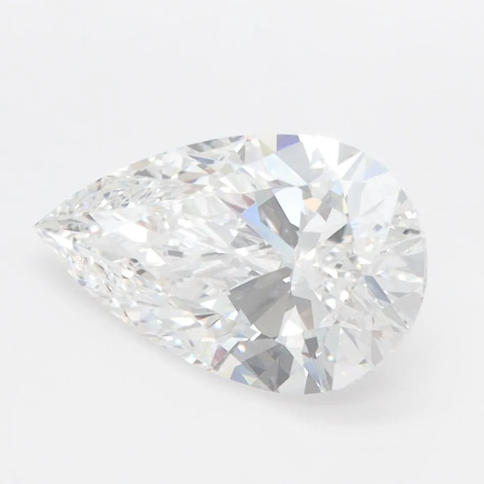 2.00ct Pear Lab Grown Diamond (Colour D, Clarity VVS1, IGI Certified)