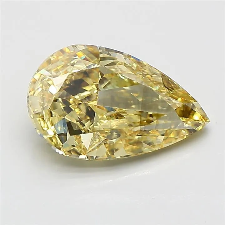 2.00ct Pear Lab Grown Diamond (Colour Fancy Intense Yellow, Clarity SI1, IGI Certified)
