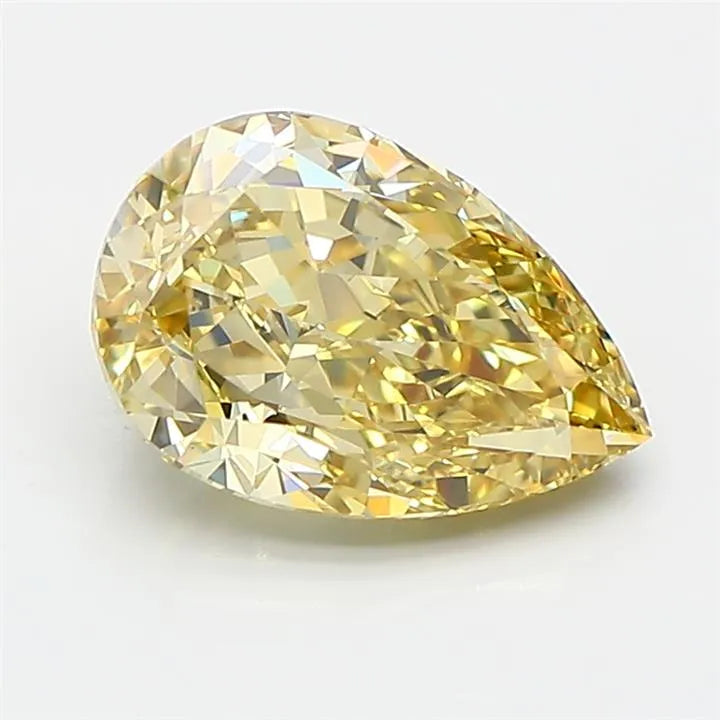 2.00ct Pear Lab Grown Diamond (Colour Fancy Intense Yellow, Clarity VS1, IGI Certified)