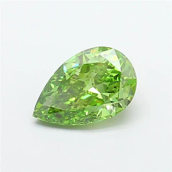 2.00ct Pear Lab Grown Diamond (Colour Fancy Vivid Green, Clarity SI1, IGI Certified)