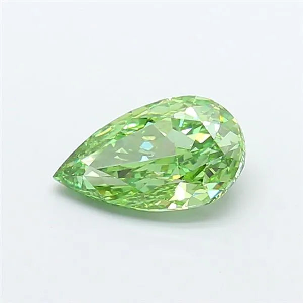 2.00ct Pear Lab Grown Diamond (Colour Fancy Vivid Green, Clarity VS1, IGI Certified)