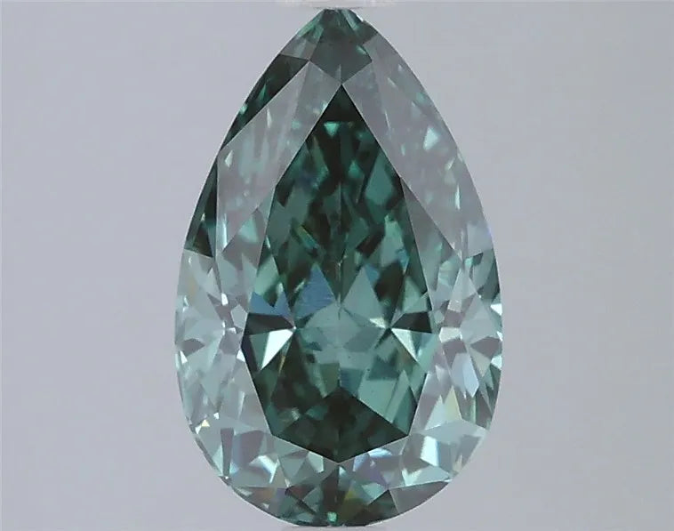 2.00ct Pear Lab Grown Diamond (Colour Fancy Vivid Green, Clarity VS2, IGI Certified)