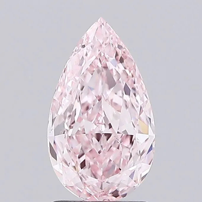 2.00ct Pear Lab Grown Diamond (Colour Fancy Vivid Pink, Clarity VS1, IGI Certified)