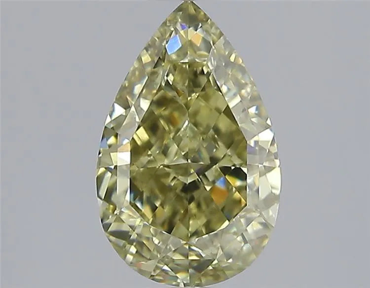 2.00ct Pear Natural Diamond (Colour Fancy Dark Yellow, Clarity SI2, GIA Certified)