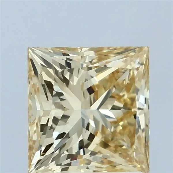2.00ct Princess Lab Grown Diamond (Colour Fancy Intense Yellow, Clarity VVS2, IGI Certified)