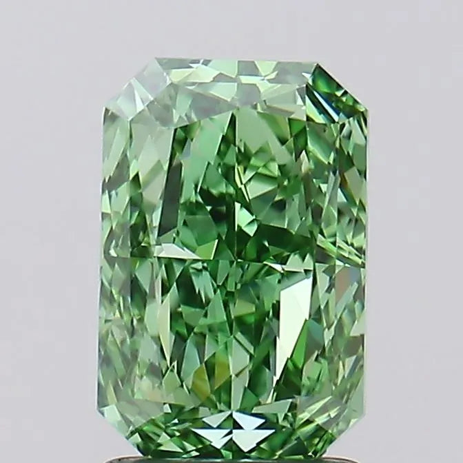 2.00ct Radiant Lab Grown Diamond (Colour Fancy Vivid Green, Clarity VVS1, IGI Certified)