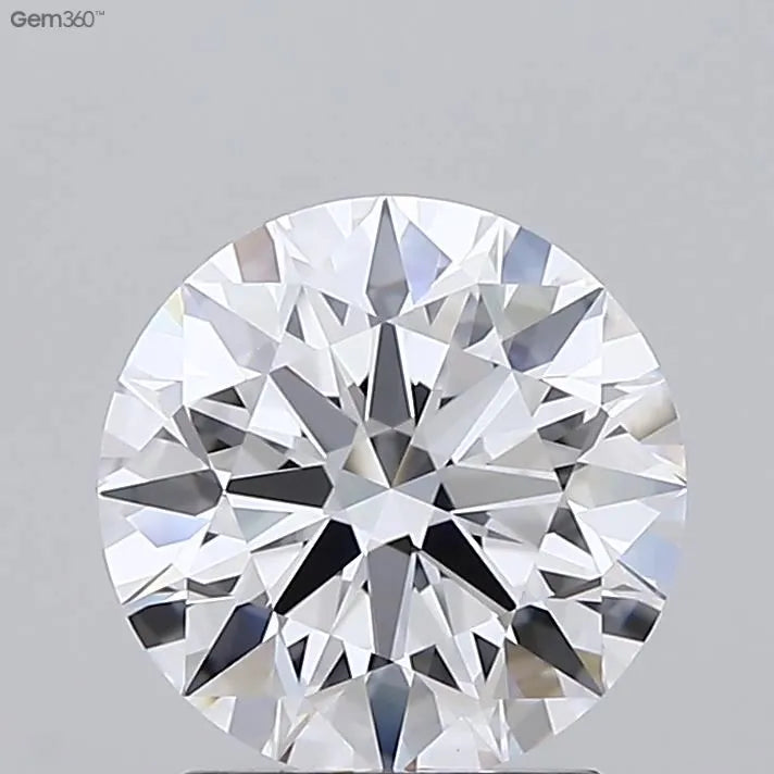 2.00ct Round Lab Grown Diamond (Colour D, Clarity VVS2, Cut ID, IGI Certified)