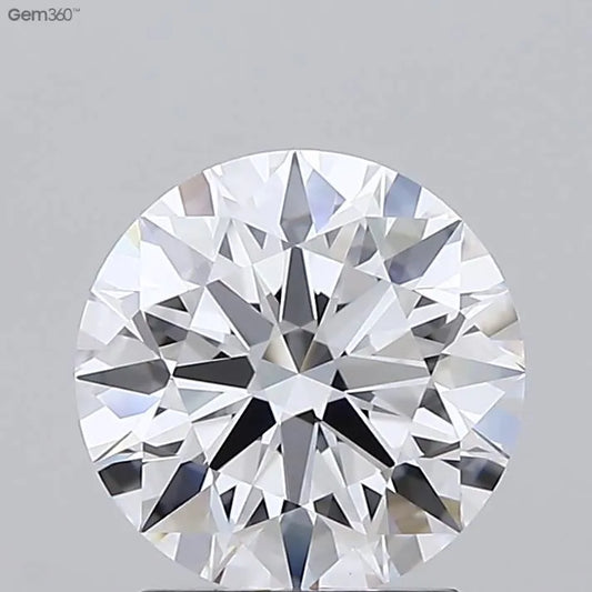 2.00ct Round Lab Grown Diamond (Colour D, Clarity VVS2, Cut ID, IGI Certified)