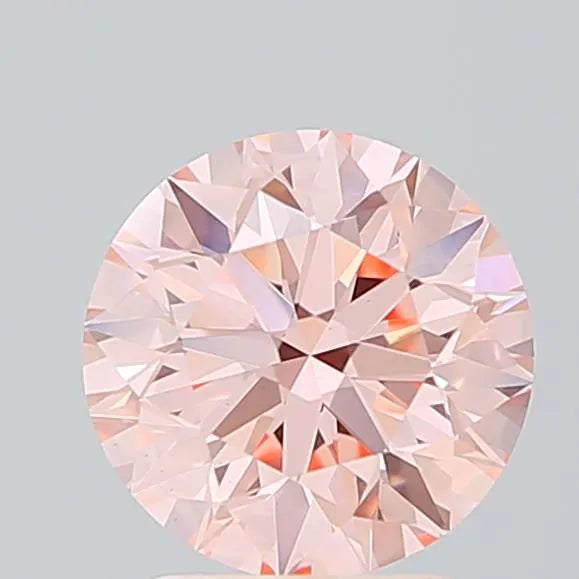 2.00ct Round Lab Grown Diamond (Colour Fancy Intense Pink, Clarity VVS2, Cut EX, IGI Certified)