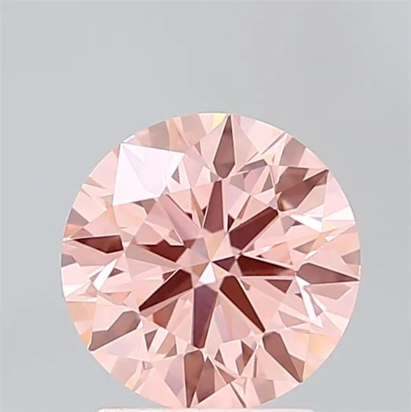 2.00ct Round Lab Grown Diamond (Colour Fancy Intense Pink, Clarity VVS2, Cut ID, IGI Certified)