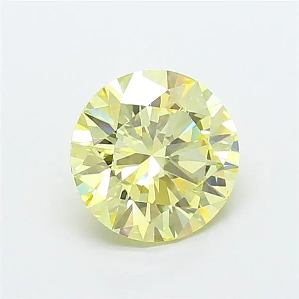 2.00ct Round Lab Grown Diamond (Colour Fancy Intense Yellow, Clarity VS2, Cut EX, IGI Certified)