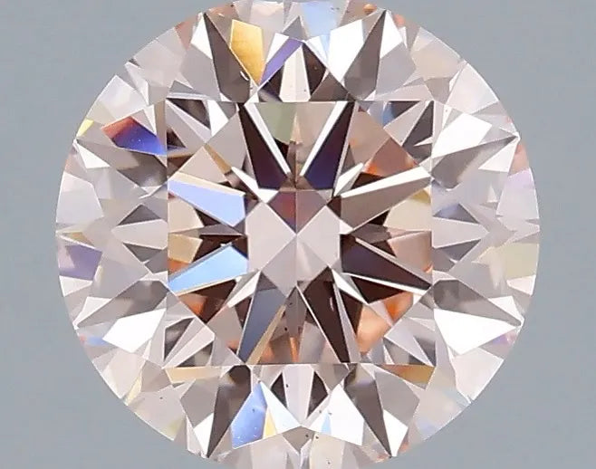 2.00ct Round Lab Grown Diamond (Colour Fancy Pink, Clarity VS2, Cut ID, IGI Certified)