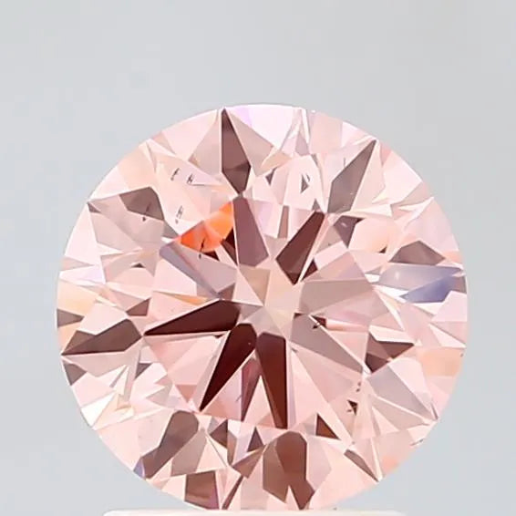 2.00ct Round Lab Grown Diamond (Colour Fancy Vivid Pink, Clarity SI1, Cut EX, IGI Certified)