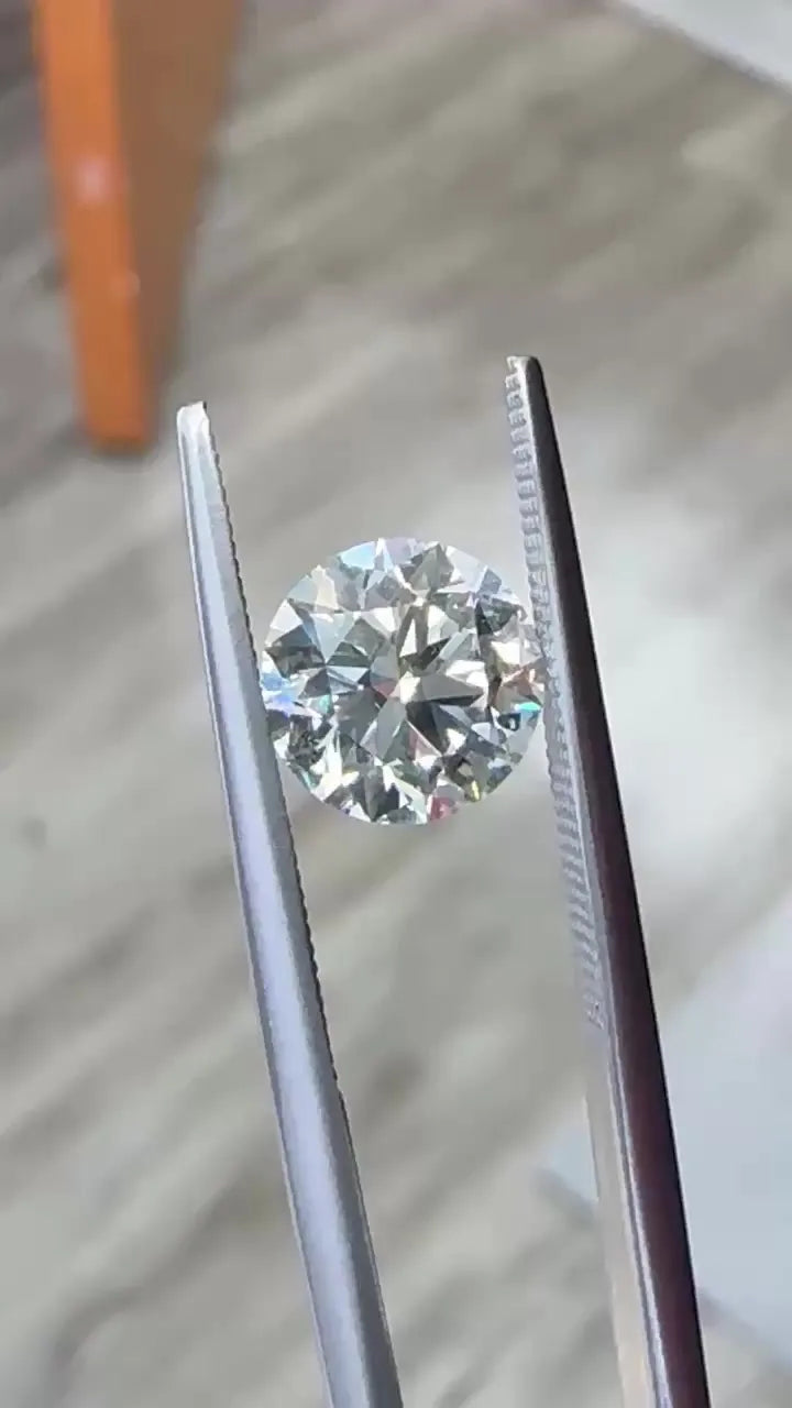 2.00ct Round Natural Diamond (Colour H, Clarity VS2, Cut ID, EGL Certified)