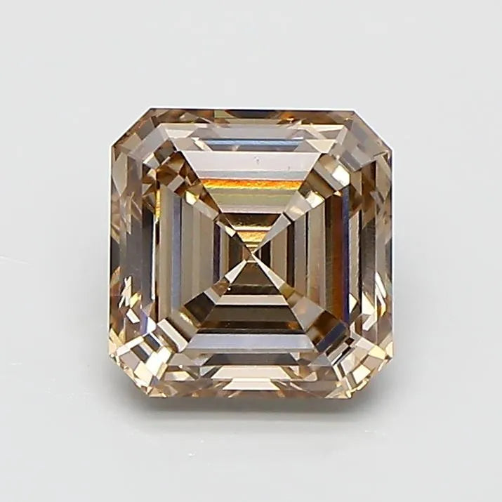 2.01ct Asscher Lab Grown Diamond (Colour Light Brown, Clarity VS1, IGI Certified)