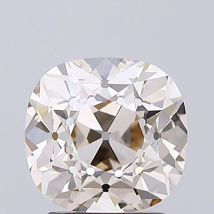 2.01ct Cushion Lab Grown Diamond (Colour Very Light Brown, Clarity VVS2, IGI Certified)