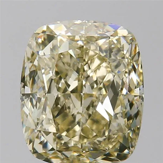 2.01ct Cushion brilliant Natural Diamond (Colour Fancy Light Yellow, Clarity VS2, GIA Certified)