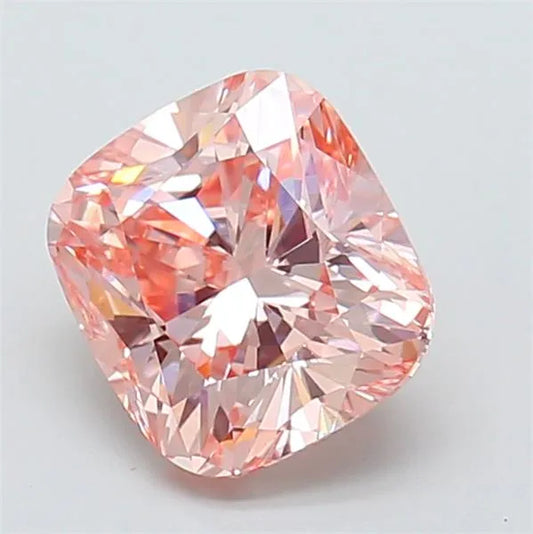 2.01ct Cushion modified Lab Grown Diamond (Colour Fancy Intense Pink, Clarity VS1, IGI Certified)