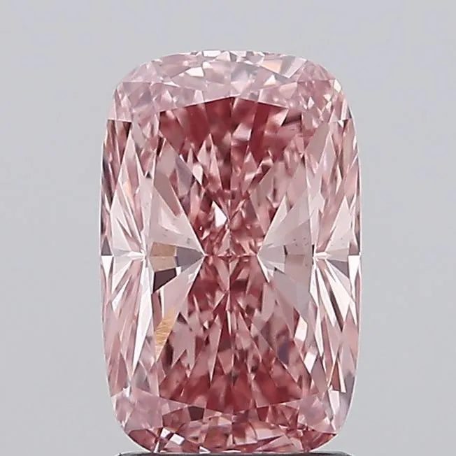 2.01ct Cushion modified Lab Grown Diamond (Colour Fancy Intense Pink, Clarity VS1, IGI Certified)