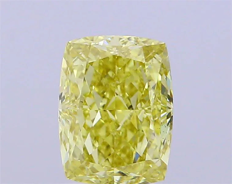 2.01ct Cushion modified Lab Grown Diamond (Colour Fancy Intense Yellow, Clarity VS2, IGI Certified)