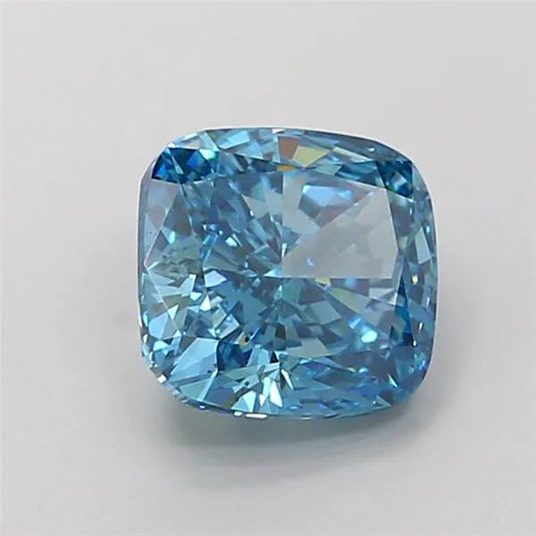 2.01ct Cushion modified Lab Grown Diamond (Colour Fancy Vivid Blue, Clarity VS2, IGI Certified)