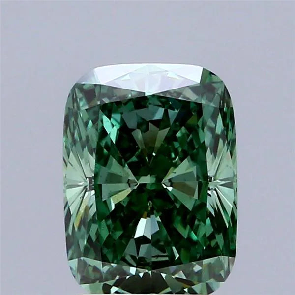 2.01ct Cushion modified Lab Grown Diamond (Colour Fancy Vivid Green, Clarity VS1, IGI Certified)