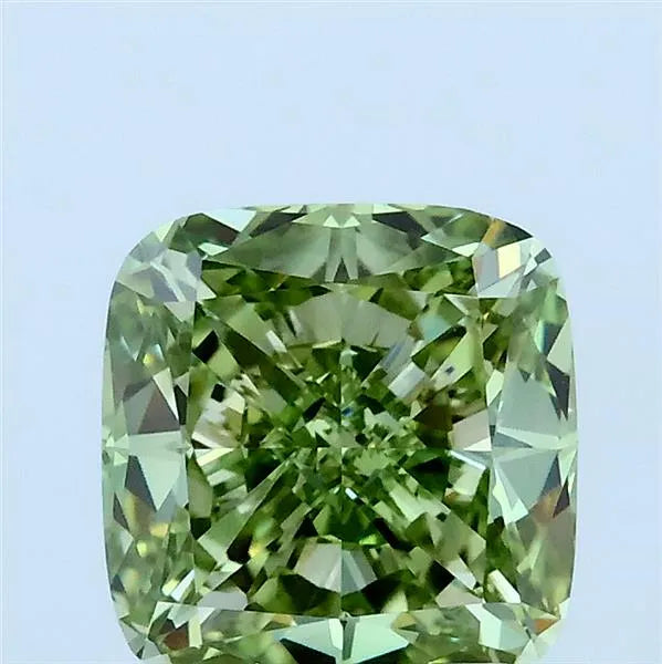 2.01ct Cushion modified Lab Grown Diamond (Colour Fancy Vivid Green, Clarity VVS2, IGI Certified)
