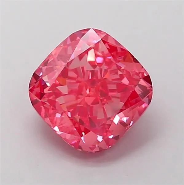 2.01ct Cushion modified Lab Grown Diamond (Colour Fancy Vivid Pink, Clarity VS1, IGI Certified)