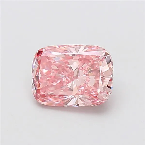 2.01ct Cushion modified Lab Grown Diamond (Colour Fancy Vivid Pink, Clarity VS1, IGI Certified)