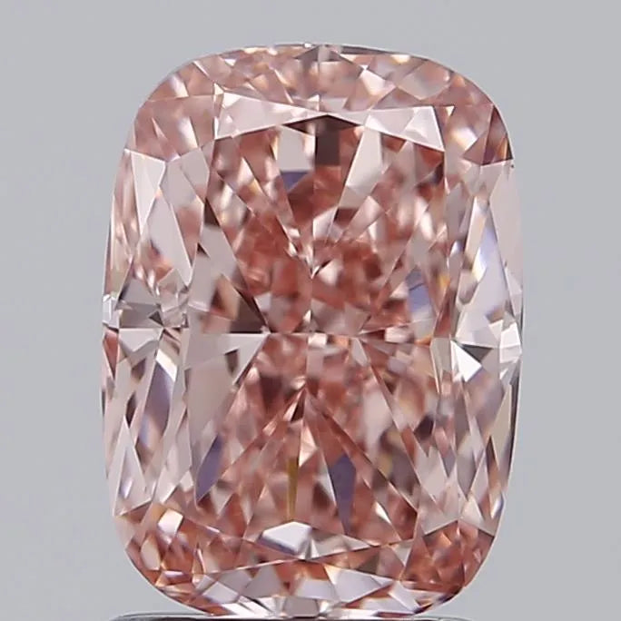 2.01ct Cushion modified Lab Grown Diamond (Colour Fancy Vivid Pink, Clarity VS1, IGI Certified)