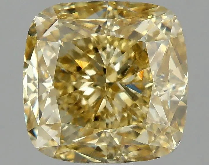 2.01ct Cushion modified Lab Grown Diamond (Colour Fancy Vivid Yellow, Clarity VS1, IGI Certified)
