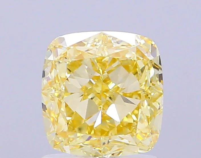 2.01ct Cushion modified Lab Grown Diamond (Colour Fancy Yellow, Clarity VS1, IGI Certified)