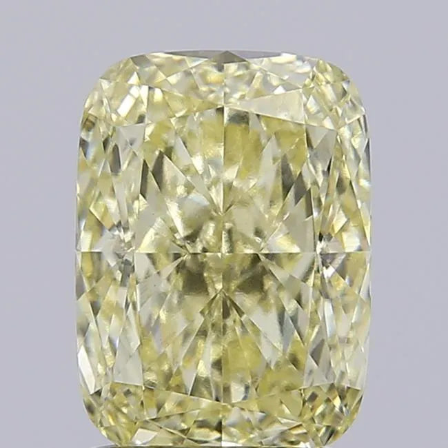 2.01ct Cushion modified Lab Grown Diamond (Colour Fancy Yellow, Clarity VS1, IGI Certified)