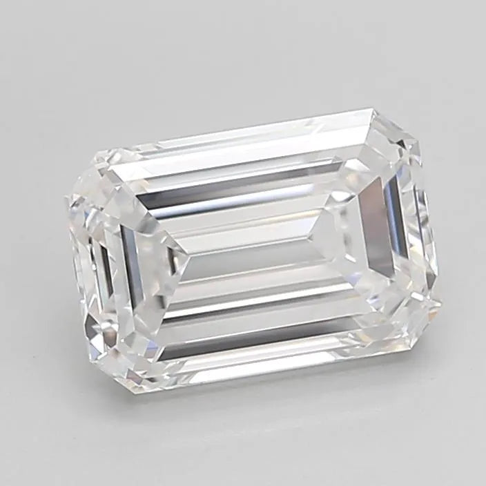2.01ct Emerald Lab Grown Diamond (Colour D, Clarity IF, Cut EX, IGI Certified)