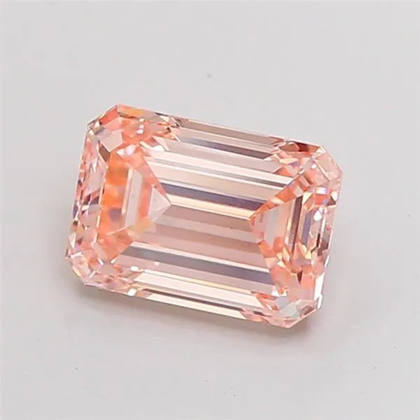 2.01ct Emerald Lab Grown Diamond (Colour Fancy Intense Brownish Pink, Clarity VVS2, IGI Certified)