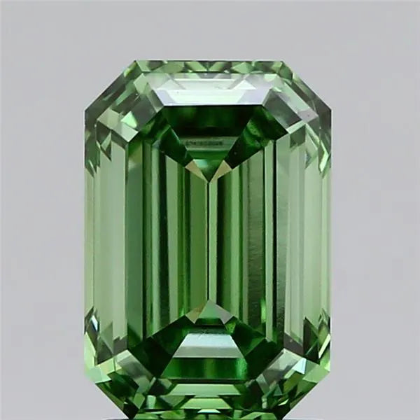 2.01ct Emerald Lab Grown Diamond (Colour Fancy Vivid Green, Clarity VVS2, IGI Certified)
