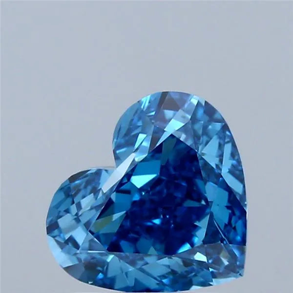 2.01ct Heart Lab Grown Diamond (Colour Fancy Vivid Blue, Clarity VS1, IGI Certified)